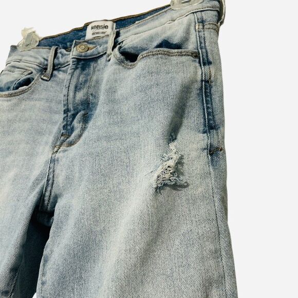 Kensie Jeans High Rise Slim Straight Crop Light Stone Wash Size 4/27 - Picture 3 of 7
